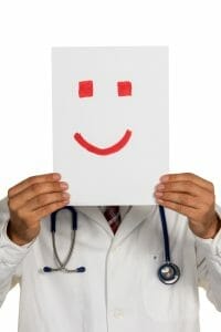 doctor happy face card