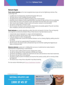 Epilepsy Fact Sheet Thumbnail
