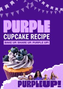 Purple Up Cupcake Recipe Front