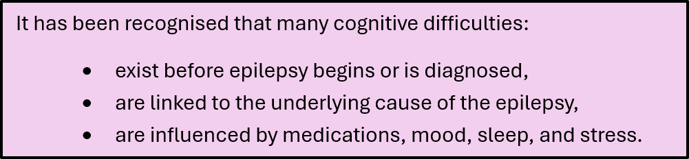 Epilepsy and Cognition: How Epilepsy Affects Thinking, Memory and Daily Life 1 E360 diagnosis